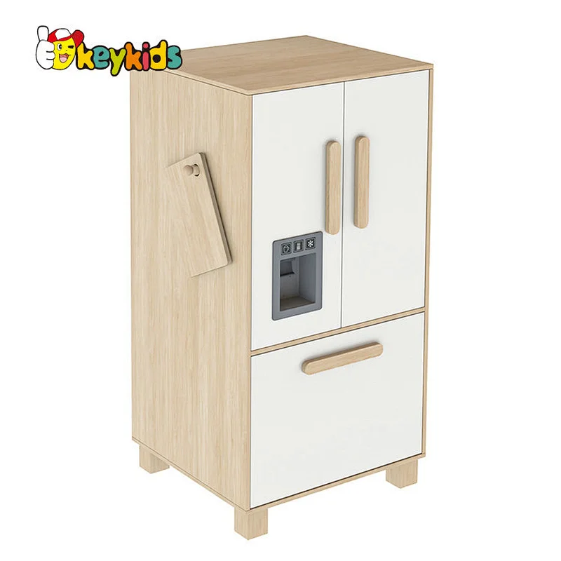 Customize kids pretend play laundry wooden toy sink with running water W10C896-2